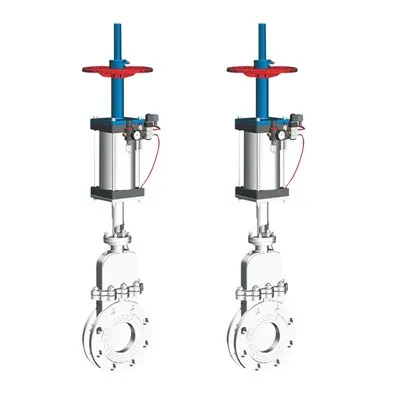Valve pintu pisau pneumatik